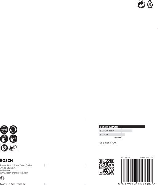 Bosch EXPERT C470 Schleifscheiben Set, 150mm, K60-240, 6-Löcher, 6-tlg. Produktbild img15 L