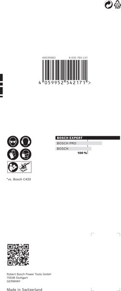 Bosch EXPERT C470 Schleifpap., 8 Löcher für Schw.schl., 80 x 133 mm, 10er-Pack Produktbild img15 L