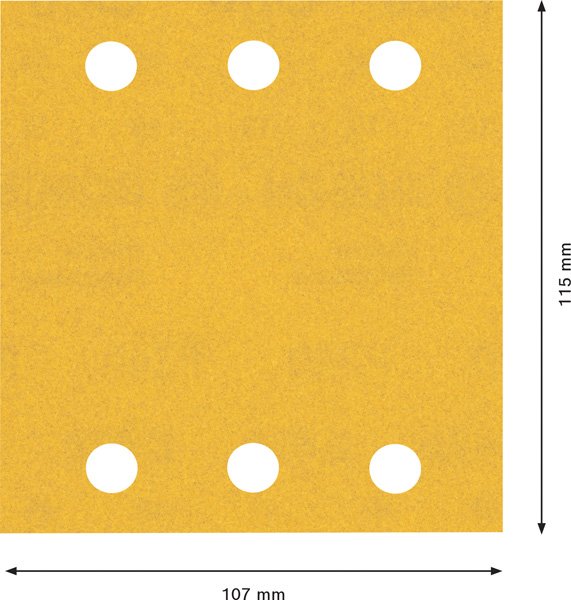 Bosch EXPERT C470 Schleifpapier, 115 x 107 mm, 50 Stück Produktbild img13 L