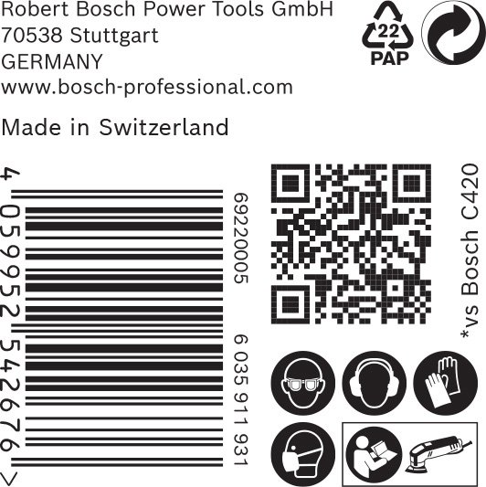 Bosch EXPERT C470 Schleifpapier für Deltaschleifer, 50 Stück Produktbild img15 L