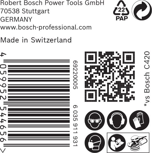 Bosch EXPERT C470 Schleifpapier Mehrloch für Exzenterschleifer, 125 mm, 50-tlg. Produktbild img5 L