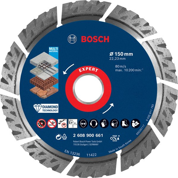 Bosch EXPERT MultiMaterial Diamanttrennscheiben, 115 mm Produktbild img1 L