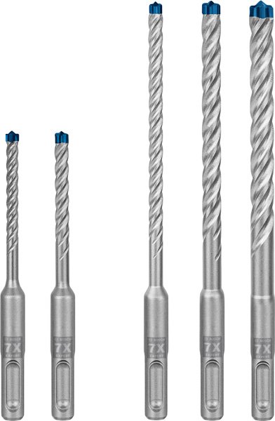 Bosch EXPERT SDS plus-7X Hammerbohrer-Set, D= 5 / 6 / 6 / 8 / 10 mm, 5-tlg. Produktbild img1 L