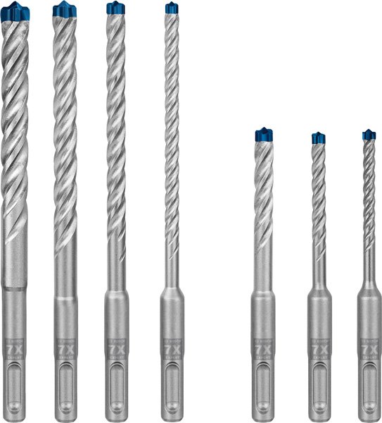 EXPERT SDS plus-7X Hammerbohrer-Set, D= 5/6/6/8/8/10/12 mm, 7-tlg. Produktbild img4 L