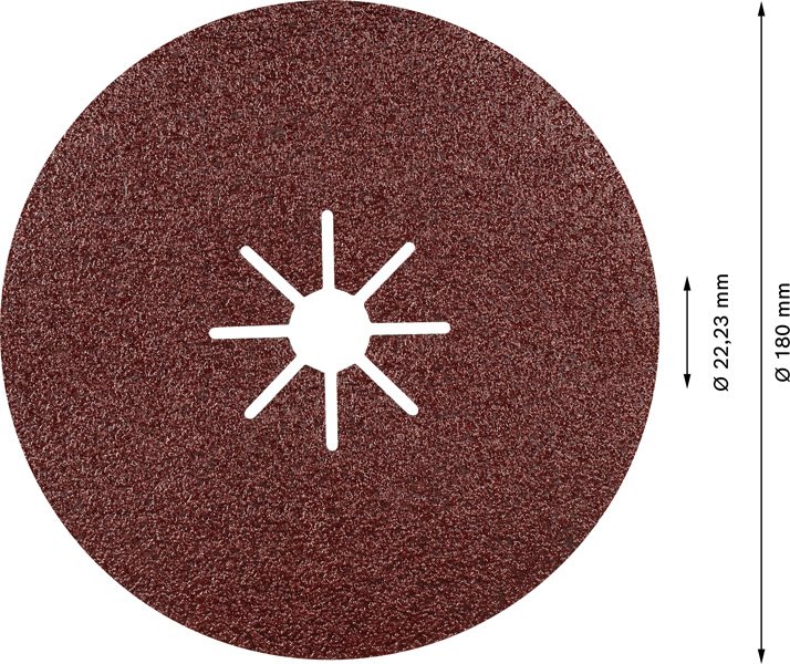 EXPERT R781 Fiberscheibe, 180mm, K60, 25-tlg. Produktbild img3 L