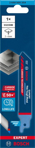 Bosch EXPERT S522EHM Thin Tough Metal Säbelsägeblatt Produktbild img6 L
