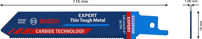Bosch EXPERT S522EHM Thin Tough Metal Säbelsägeblatt Produktbild img7 L