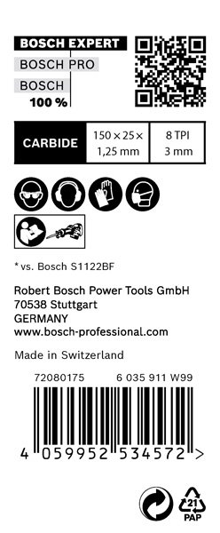 Bosch EXPERT S955CHC Thick Tough Metal Säbelsägeblatt, 10-tlg. Produktbild img14 L