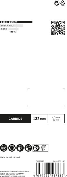 Bosch EXPERT Fiber Plaster T341HM Stichsägeblatt, 3-tlg. Produktbild img13 L
