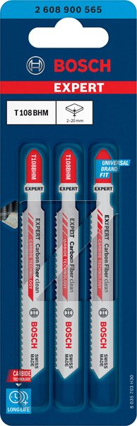 EXPERT Carbon Fiber Clean T108BHM Stichsägeblatt, 3?tlg. Produktbild img2 L