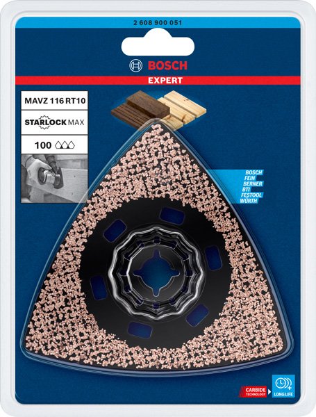 Bosch EXPERT MAVZ 116 RT10 Schleifplatte für Multifunktionswerkzeuge, 116 mm Produktbild img14 L