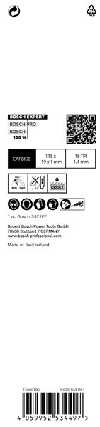 Bosch EXPERT S522EHM Thin Tough Metal Säbelsägeblatt Produktbild img8 L