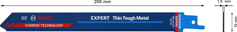 Bosch EXPERT S1022EHM Thin Tough Metal Säbelsägeblatt Produktbild img12 L