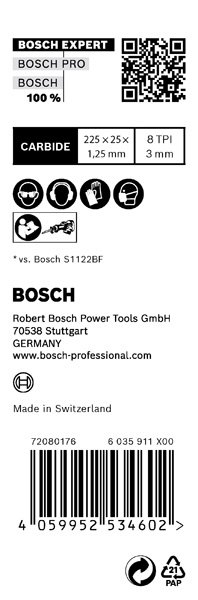 Bosch EXPERT S1155CHC Thick Tough Metal Säbelsägeblatt, 10-tlg. Produktbild img15 L