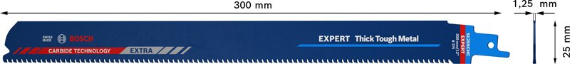 Bosch EXPERT S1255CHC Thick Tough Metal Säbelsägeblatt, 10-tlg. Produktbild img13 L