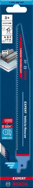 Bosch EXPERT S1157CHM Vehicle Rescue Säbelsägeblatt, 3-tlg. Produktbild img12 L