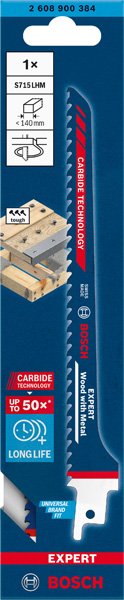 Bosch EXPERT S715LHM Wood with Metal Säbelsägeblatt Produktbild img12 L