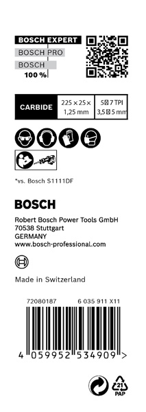 Bosch EXPERT S1167XHM Wood with Metal Demolition Säbelsägeblatt, 10-tlg. Produktbild img3 L