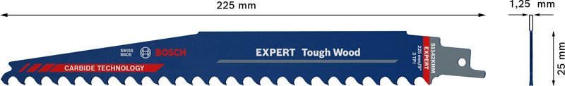 Bosch EXPERT S1142KHM Tough Wood Säbelsägeblatt Produktbild img13 L