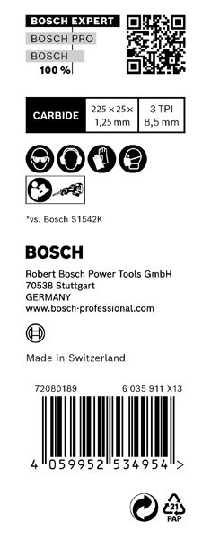 Bosch EXPERT S1142KHM Tough Wood Säbelsägeblatt, 10-tlg. Produktbild img14 L