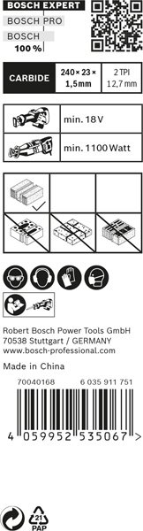 Bosch EXPERT S1543HM Hollow Brick Säbelsägeblatt, 10-tlg. Produktbild img14 L