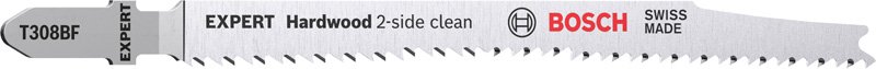 Bosch EXPERT Hardwood 2-side clean T308BF Stichsägeblatt, 25-tlg. Produktbild img1 L