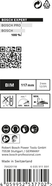 Bosch EXPERT Hardwood 2-side clean T308BF Stichsägeblatt, 100-tlg. Produktbild img13 L