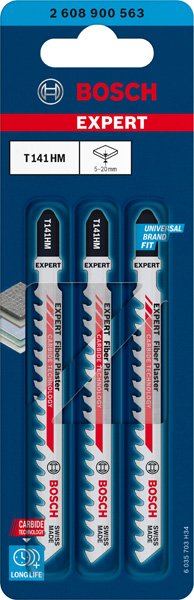 Bosch EXPERT Fiber Plaster T141HM Stichsägeblatt, 3-tlg. Produktbild img12 L