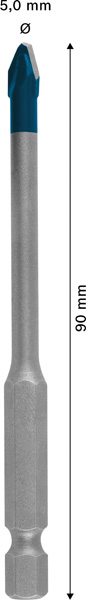 EXPERT HEX-9 HardCeramic Bohrer, 5 x 90 mm Produktbild img4 L