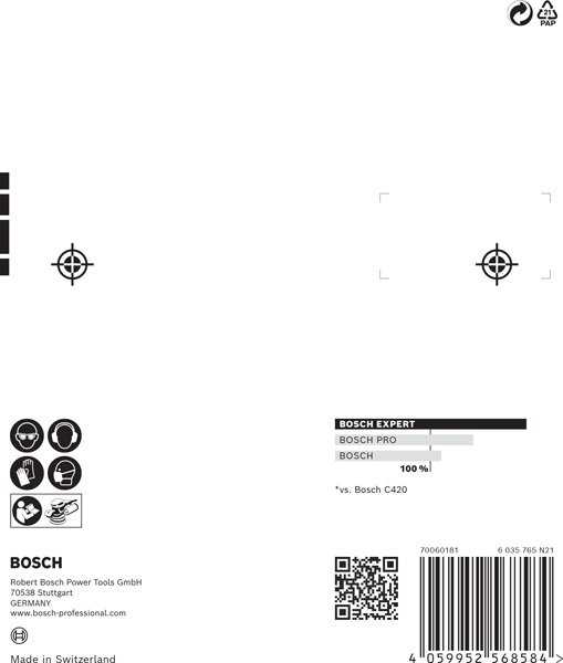 Bosch EXPERT M480 Schleifnetz Starter Set, Schleiftellerschoner, 125mm, K80-180, 7tlg. Produktbild img14 L