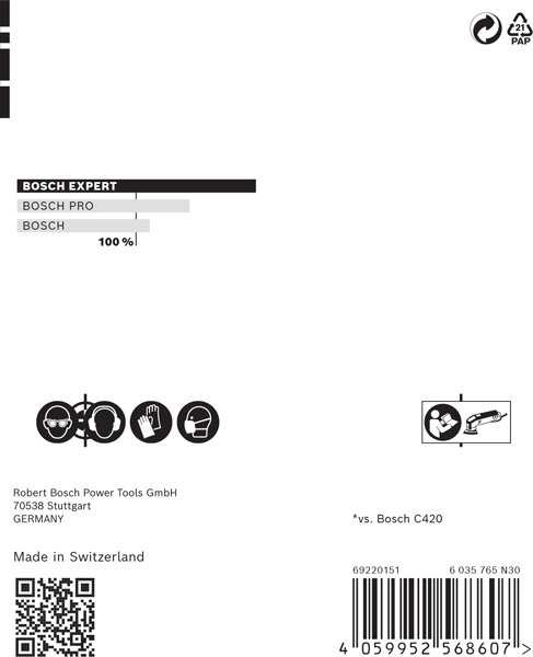 Bosch EXPERT M480 Schleifnetz Set, 93mm, K80-180, 6-tlg. Produktbild img13 L