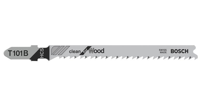 Bosch Stichsägeblatt T 101 B Clean for Wood, 3er-Pack Produktbild img1 L