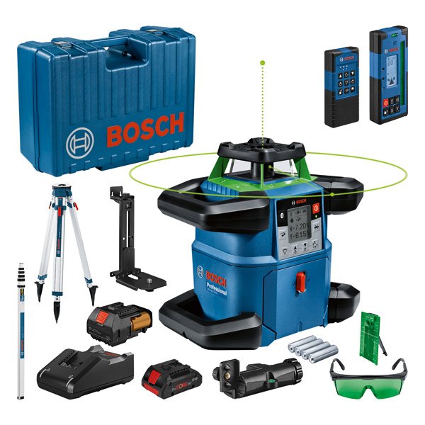 Bosch Rotationslaser GRL 650 CHVG mit Messstab GR 500 Professional Produktbild img1 L