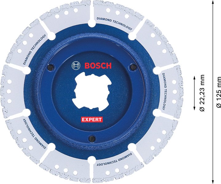 Bosch EXPERT Diamant Pipe Cut Trennscheibe, X-LOCK, 125x22,23 mm Produktbild img17 L