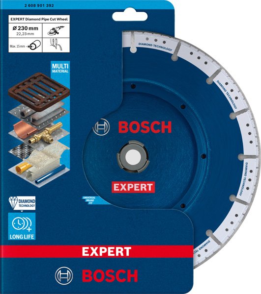 Bosch EXPERT Diamant Pipe Cut Trennscheibe, 230x22,32 mm Produktbild img13 L