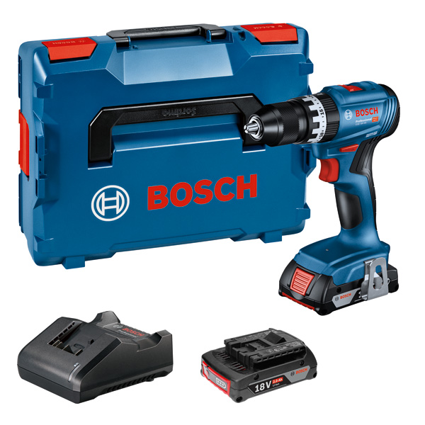 Bosch Akku-Schlagbohrschrauber GSB 18V-45, 2 x Akku GBA 18V 2.0Ah in L-BOXX Produktbild img1 L