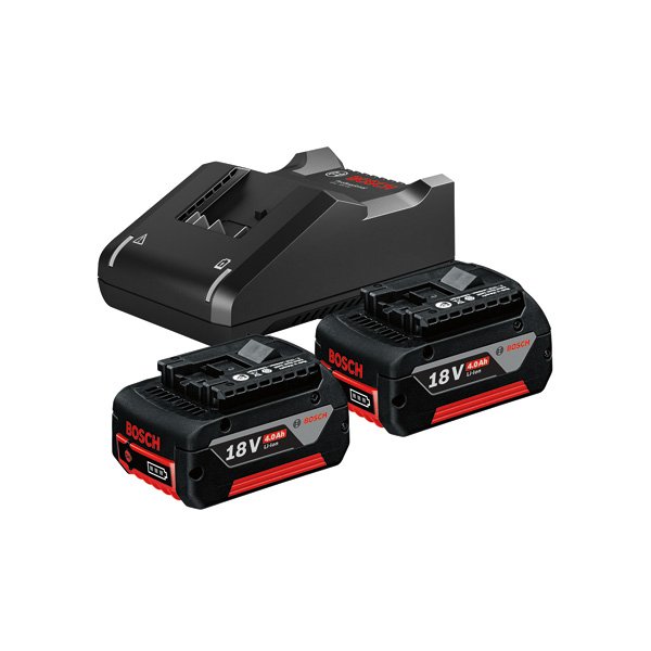 Bosch Starter-Set 2 x 18V4.0Ah + GAL18V-40 Produktbild img1 L