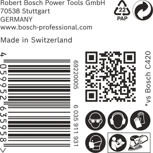 Bosch EXPERT C470 Schleifpapier,  50 Stück Produktbild img15 L