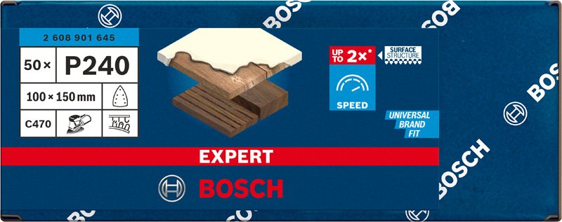 Bosch EXPERT C470 Schleifpapier,  50 Stück Produktbild img12 L