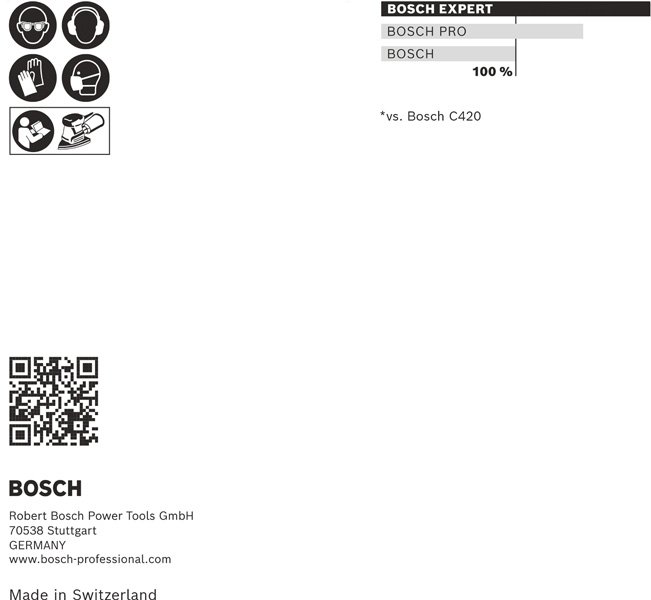 Bosch EXPERT C470 Schleifblatt Set, 100x150mm, K60-180, 7 Löcher, 10-tlg. Produktbild img15 L