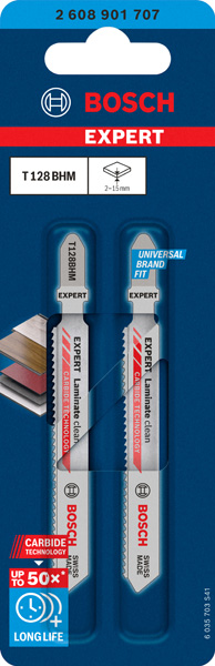 EXPERT Laminate Clean T128BHM Stichsägeblatt, 2 Stück Produktbild img2 L