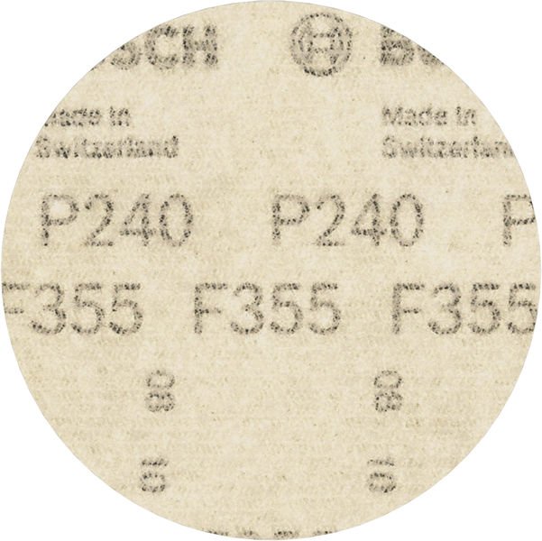 Bosch Schleifblatt Papier F355, 125 mm,  ungelocht, Klett, 10er-Pack Produktbild img4 L