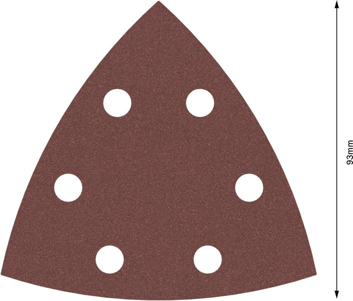 Bosch Schleifblatt F460 Best for Wood and Paint, 93 mm, 120, 5er-Pack Produktbild img3 L