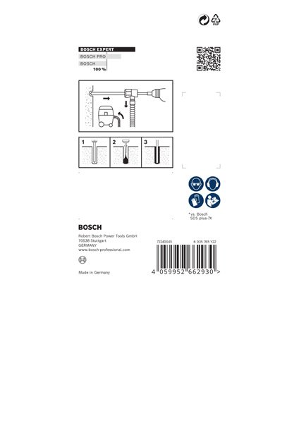 EXPERT SDS Clean plus-8X Hammerbohrer mit einem Anschluss, 10x100x225 mm Produktbild img2 L