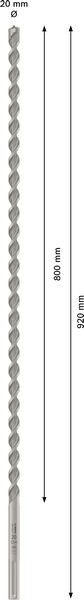 Bosch PRO SDS max-4 Hammerbohrer, 20 x 800 x 920 mm Produktbild img4 L