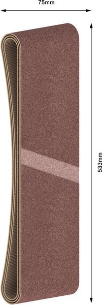 Bosch Schleifband-Set X440 Best for Wood and Paint, 3-teilig, 75 x 533 mm Produktbild img3 L