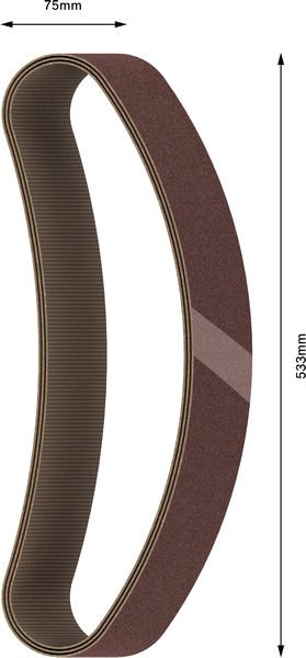 Bosch Schleifband-Set X440 Best for Wood and Paint, 10-teilig, 75 x 533 mm Produktbild img3 L