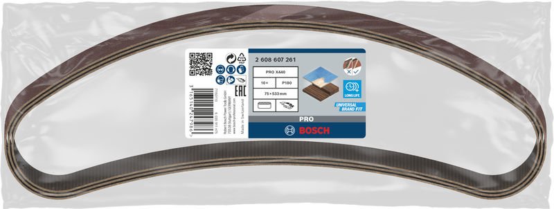 Bosch Schleifband-Set X440 Best for Wood and Paint, 10-teilig, 75 x 533 mm Produktbild img2 L