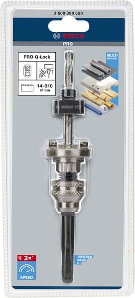 PRO Q-Lock Aufsteckhalter SDS plus Aufnahme für Quick Change-System für Lochsäg. Produktbild img3 L