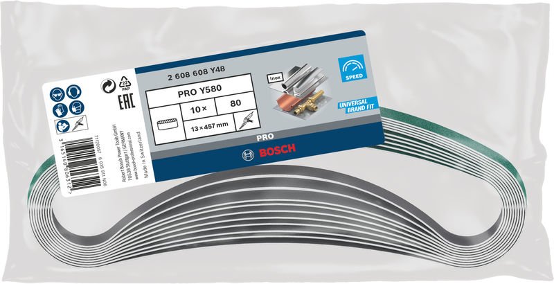 Bosch PRO Y580 Schleifband, 13 x 457 mm, G80 Produktbild img2 L